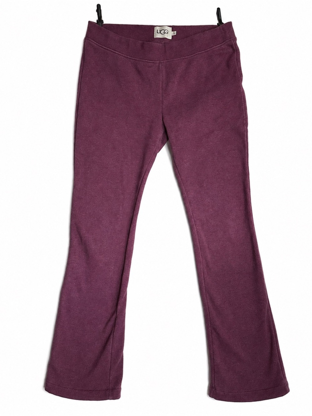 UGG Duffield Lounge Pants Womens XL Cotton Blend Flare Heathered Burgundy